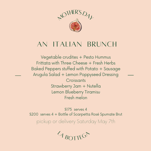 Mother's Day Brunch (serves 4)
