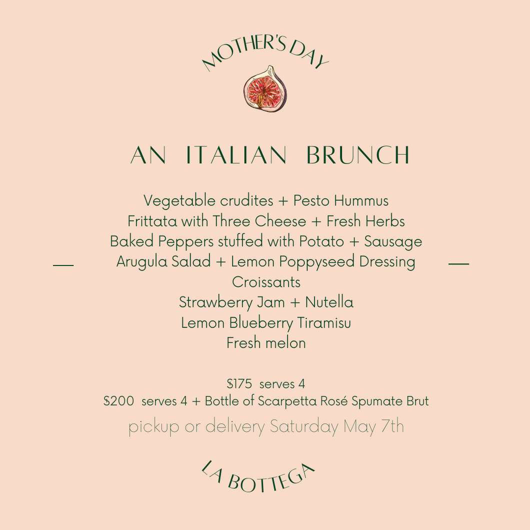 Mother's Day Brunch (serves 4)
