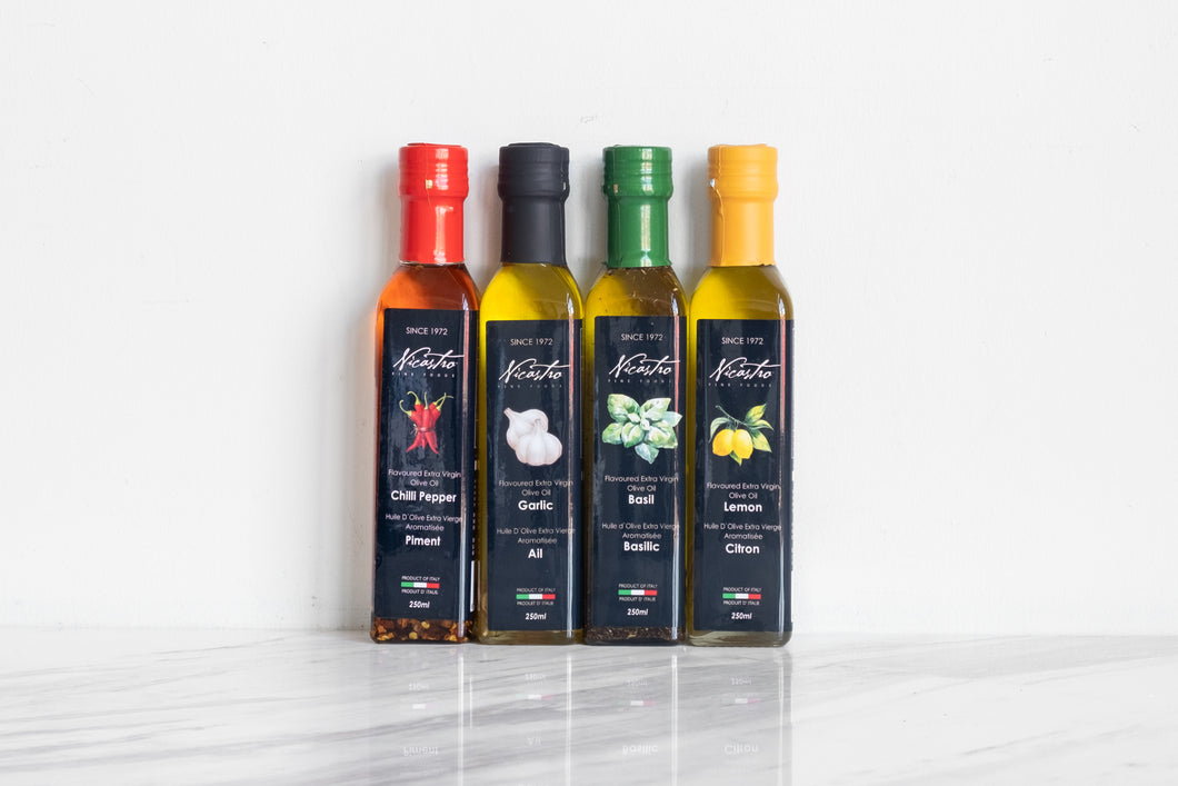 Nicastro Flavoured Olive Oils from Italy (250 ml)