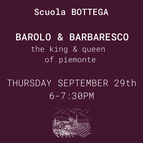 BAROLO & BARBARESCO - Thursday September 29th