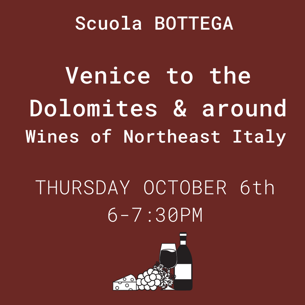 WINES of NORTHEAST ITALY - Thursday October 6th